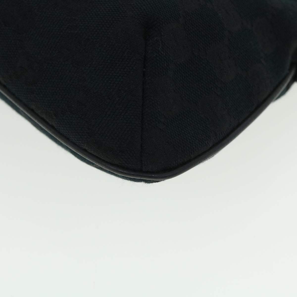 GUCCI GG Canvas Web Sherry Line Shoulder Bag Black Red Green 189749 yk8345