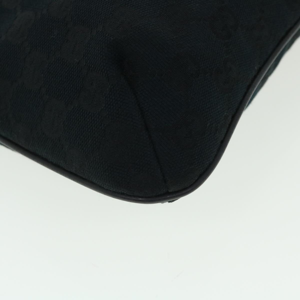 GUCCI GG Canvas Web Sherry Line Shoulder Bag Black Red Green 189749 yk8345