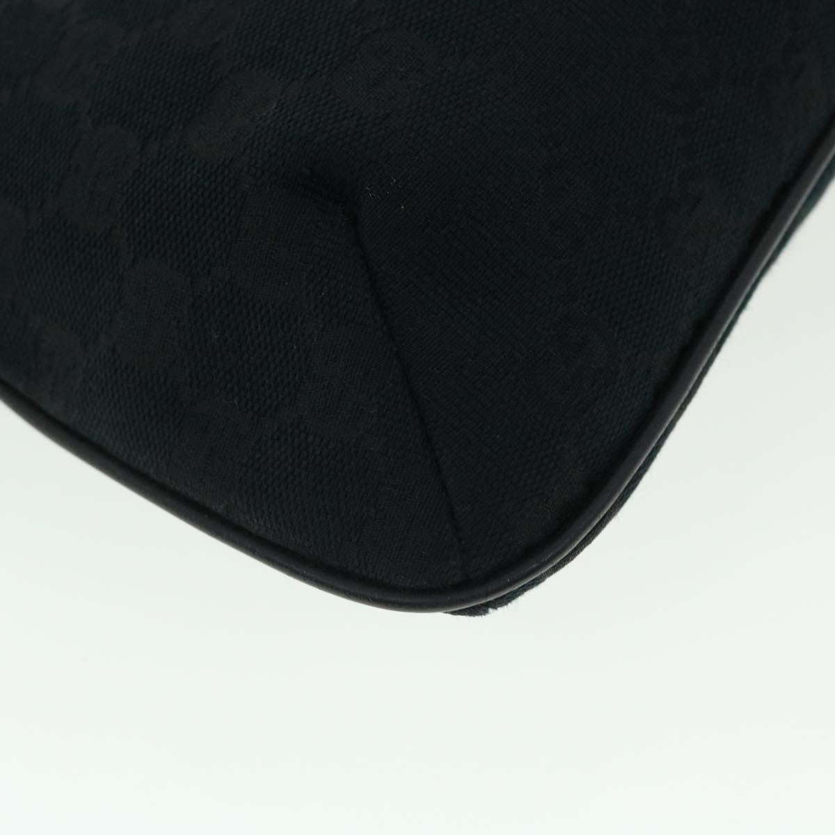 GUCCI GG Canvas Web Sherry Line Shoulder Bag Black Red Green 189749 yk8345