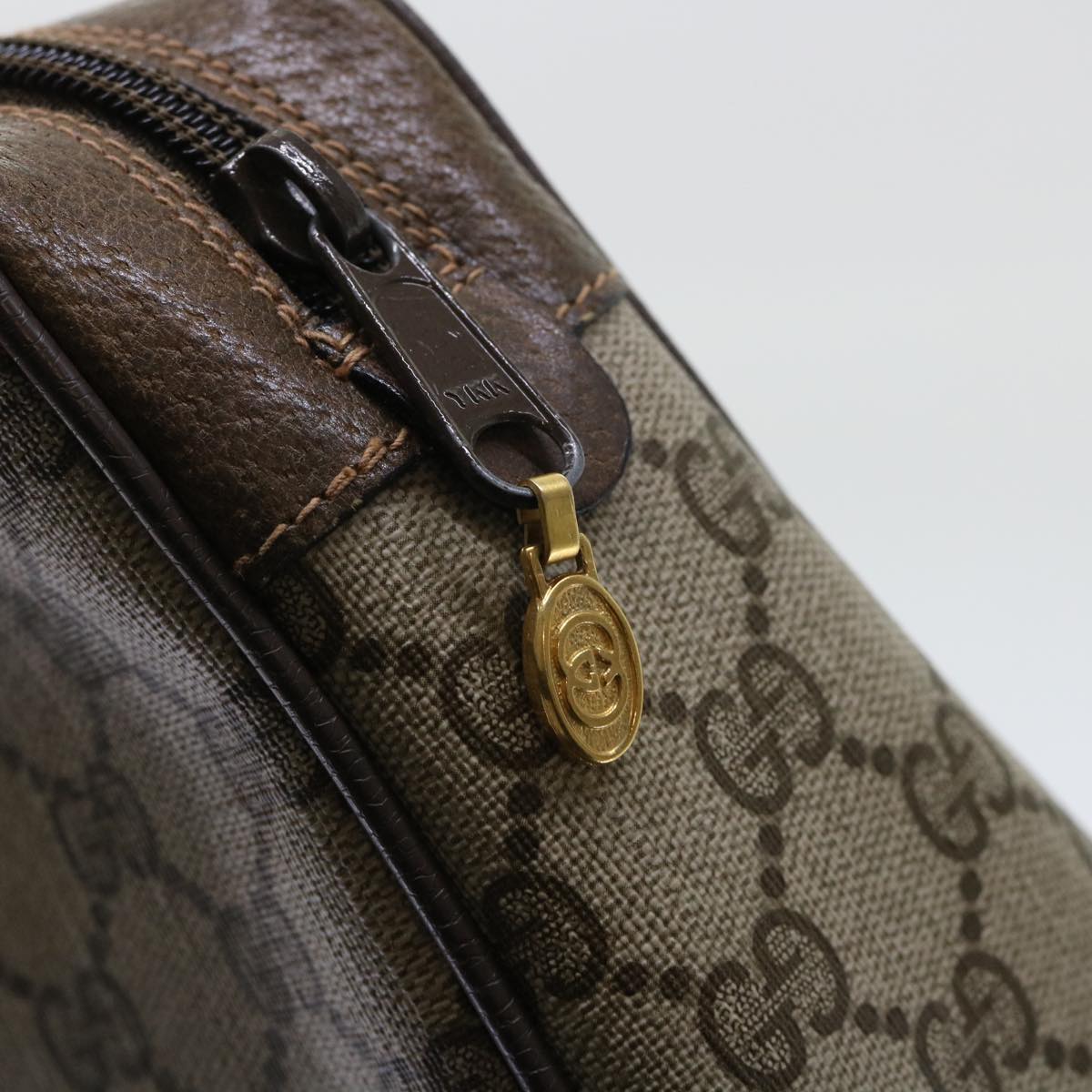 GUCCI GG Canvas Web Sherry Line Clutch Bag Beige Red 63 01 012 yk8363B