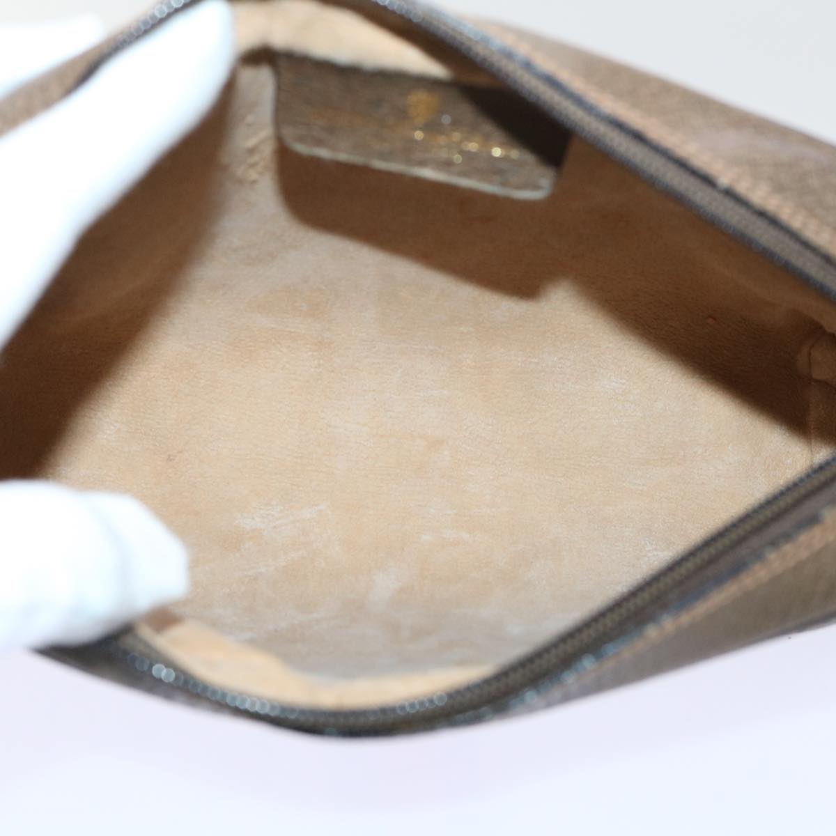 GUCCI GG Canvas Web Sherry Line Clutch Bag Beige Red 63 01 012 yk8363B