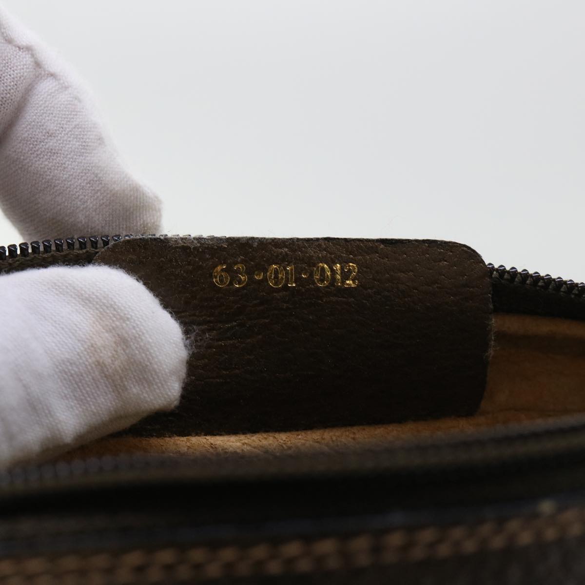GUCCI GG Canvas Web Sherry Line Clutch Bag Beige Red 63 01 012 yk8363B