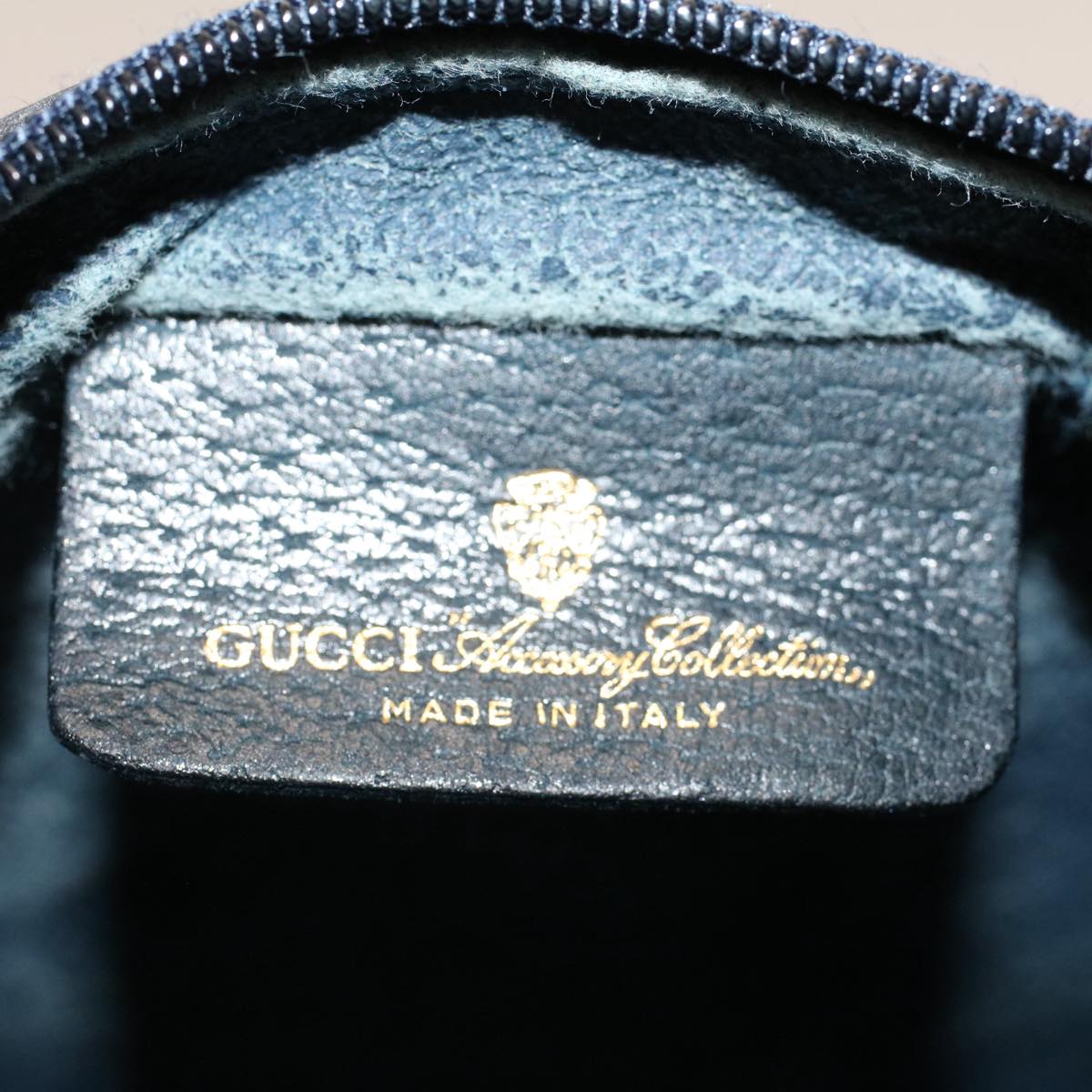 GUCCI GG Canvas Sherry Line Clutch Bag Gray Red Navy 010.378... yk8375B