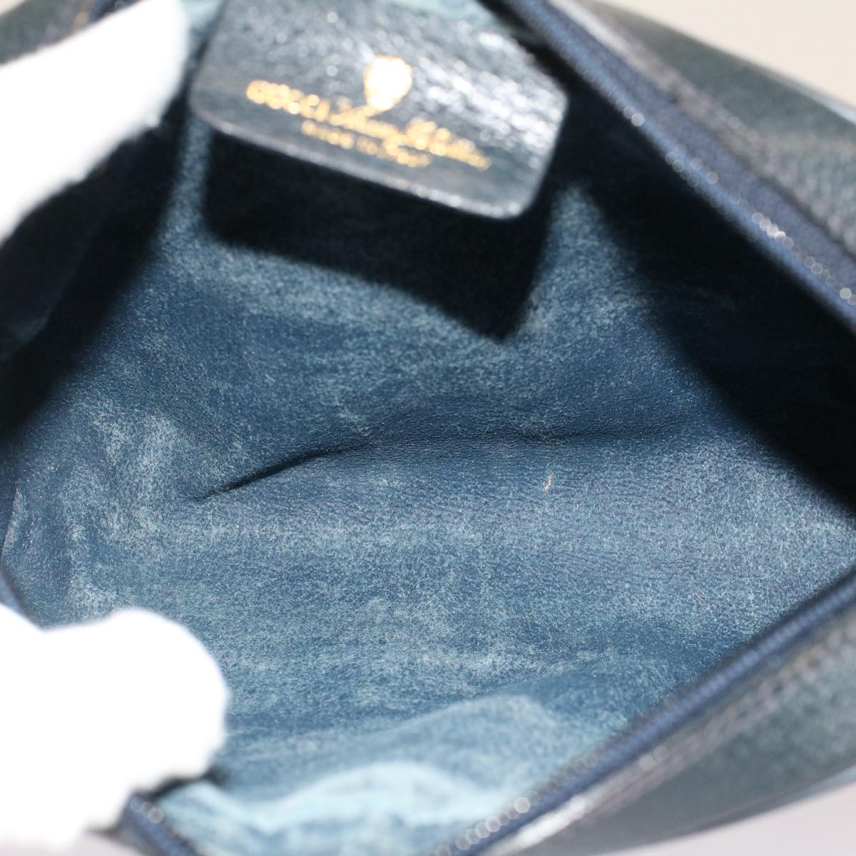 GUCCI GG Canvas Sherry Line Clutch Bag Gray Red Navy 010.378... yk8375B