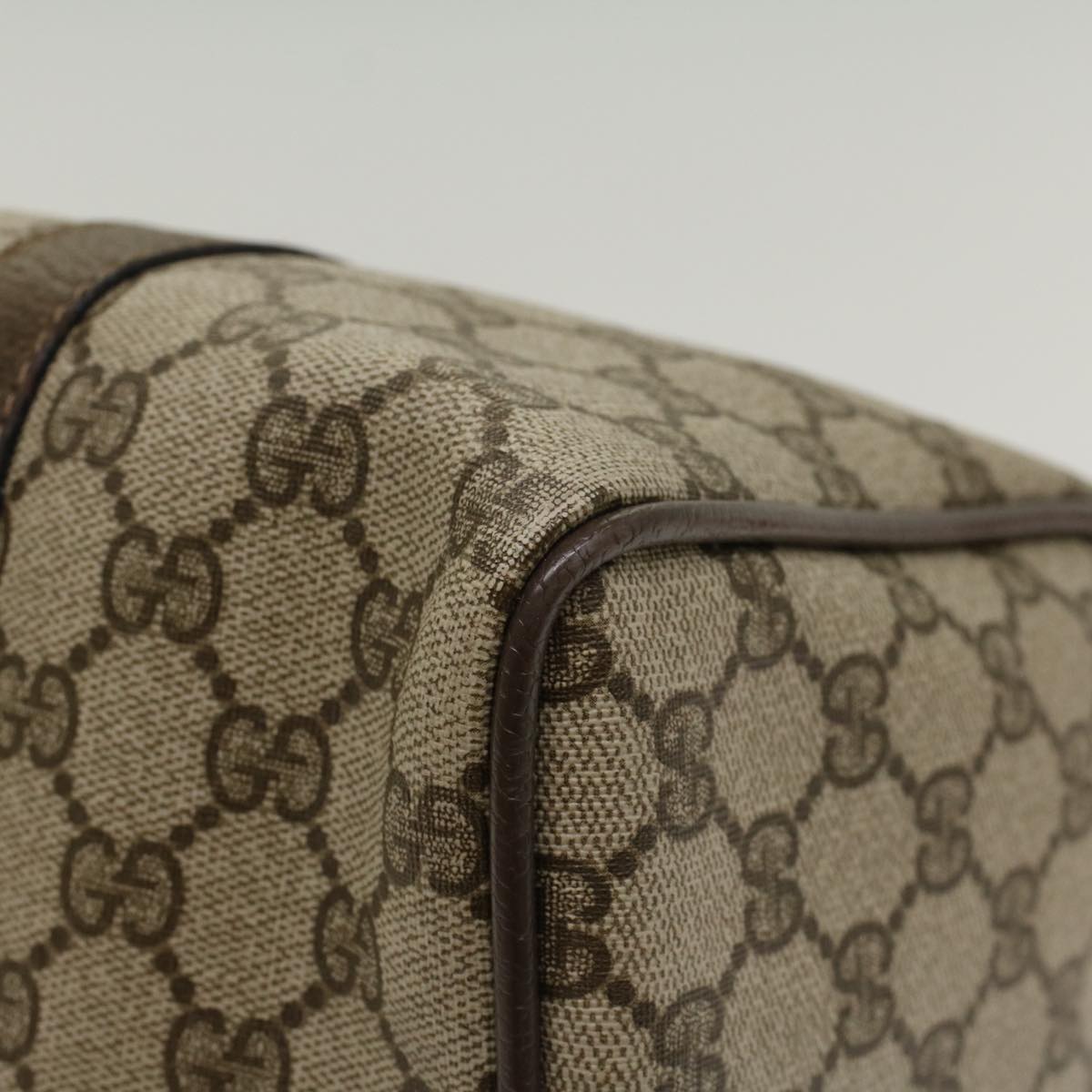 GUCCI GG Canvas Web Sherry Line Boston Bag Beige Red 20 012 3842 yk8394B