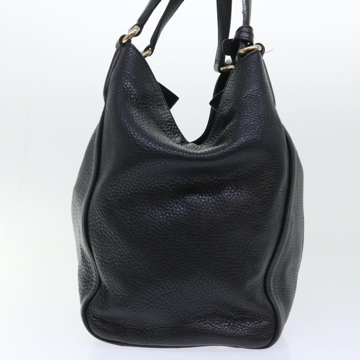GUCCI Soho Shoulder Bag Leather Black 282309 yk8405