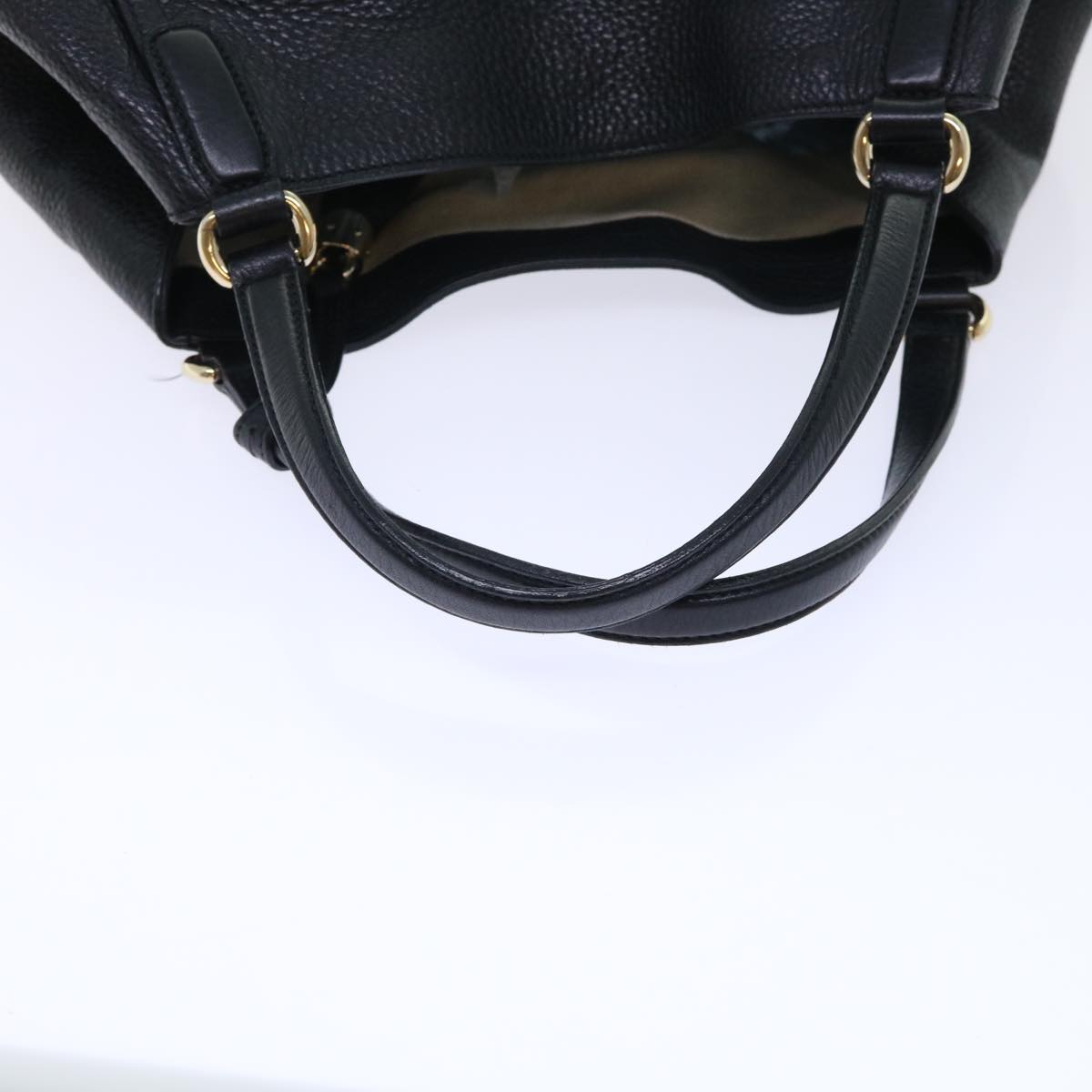 GUCCI Soho Shoulder Bag Leather Black 282309 yk8405
