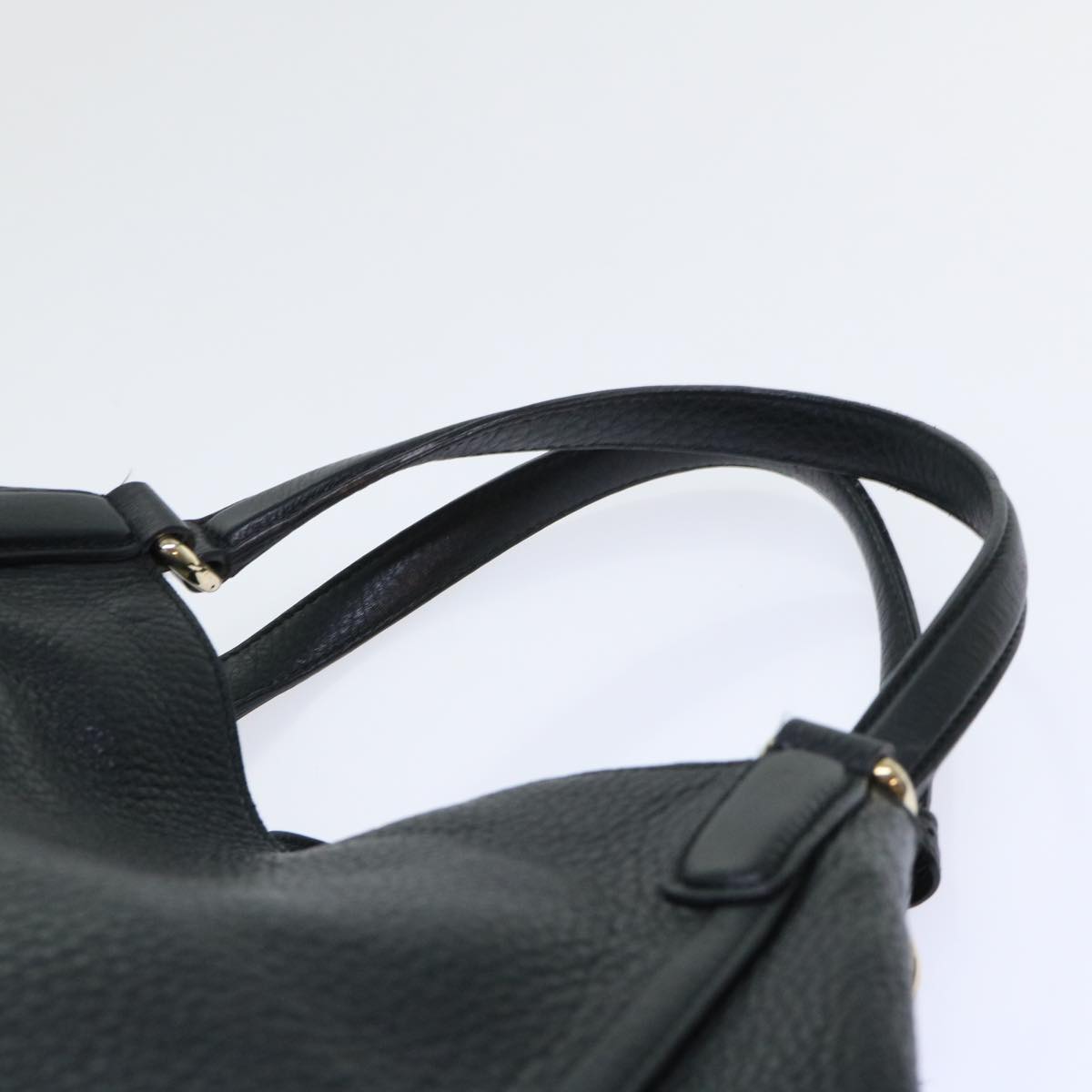 GUCCI Soho Shoulder Bag Leather Black 282309 yk8405