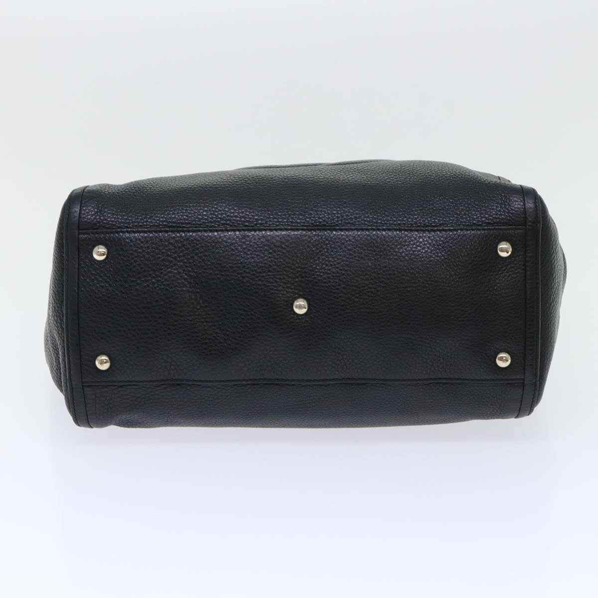 GUCCI Soho Shoulder Bag Leather Black 282309 yk8405