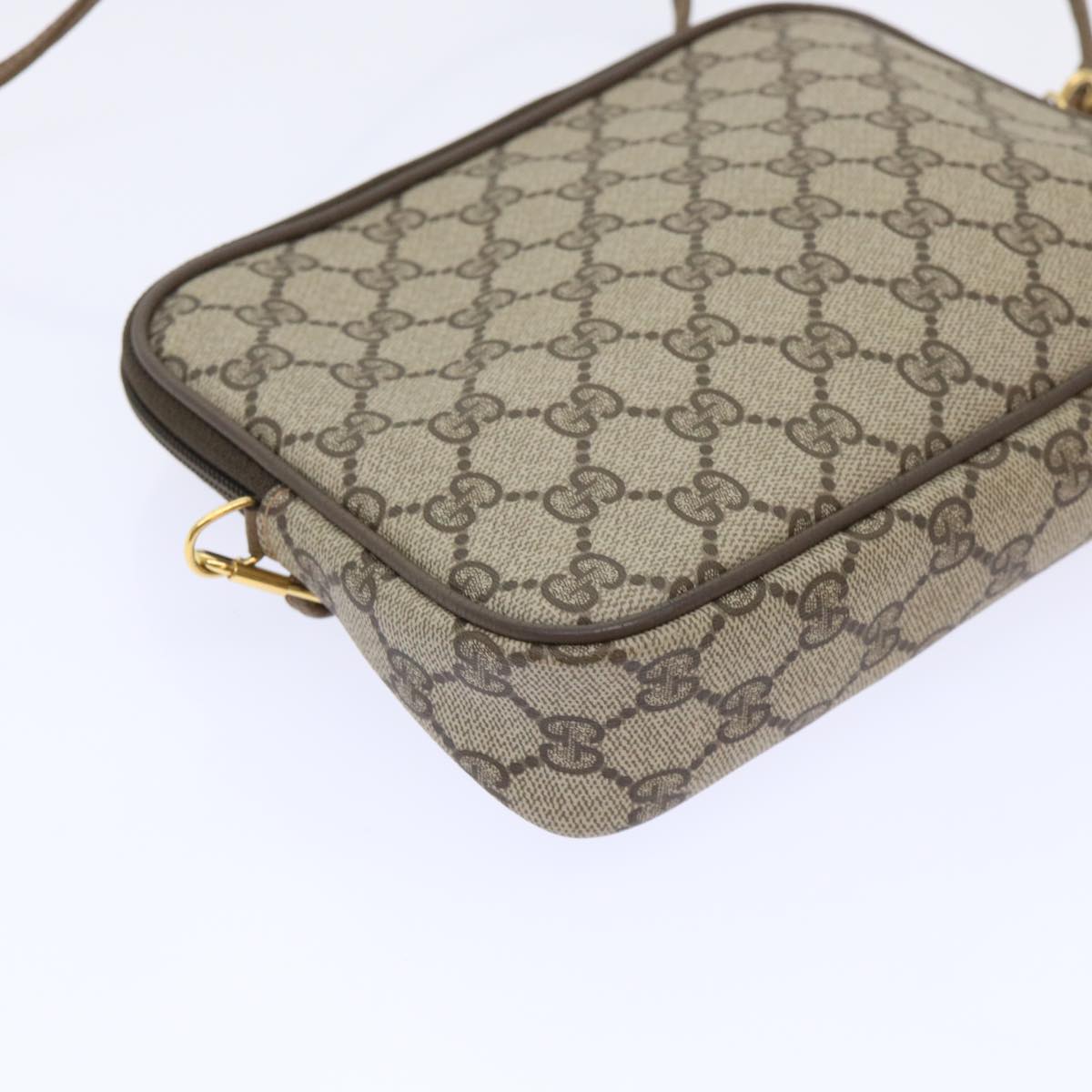 GUCCI GG Canvas Shoulder Bag PVC Leather Beige 97 02 068 yk8411