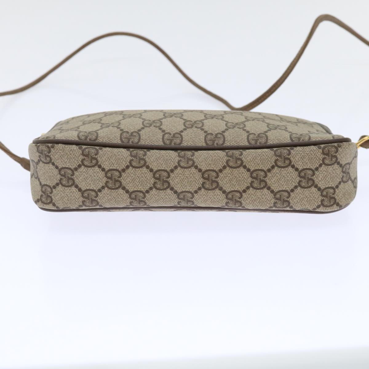 GUCCI GG Canvas Shoulder Bag PVC Leather Beige 97 02 068 yk8411