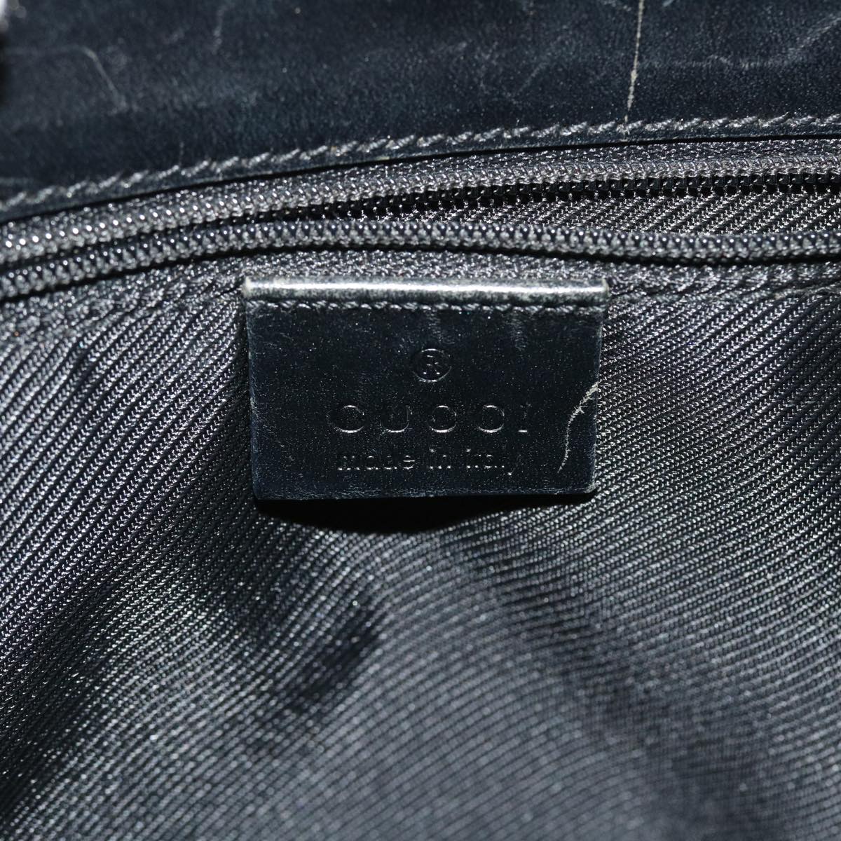 GUCCI GG Canvas Jackie Hand Bag Black yk8412
