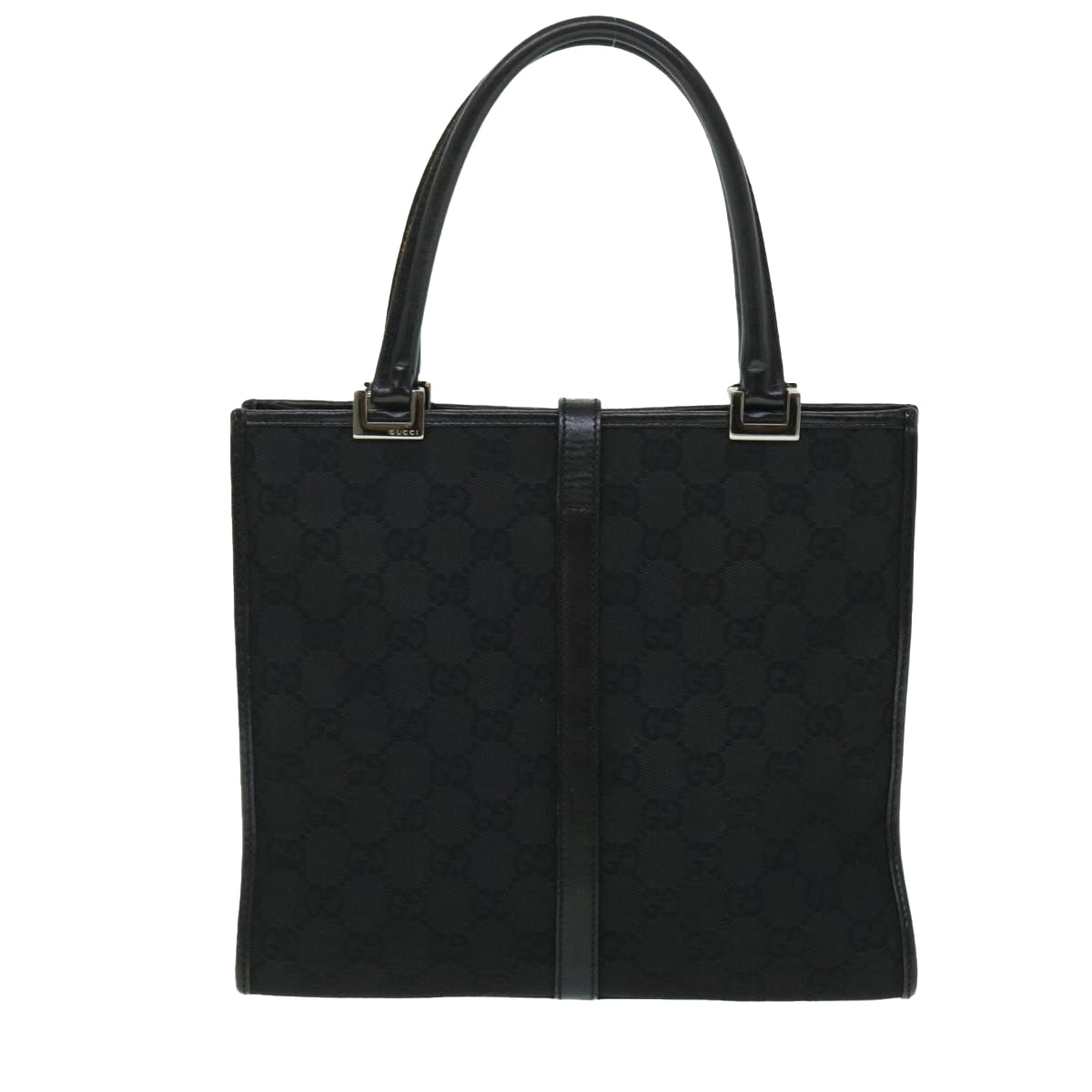 GUCCI GG Canvas Jackie Hand Bag Black yk8412