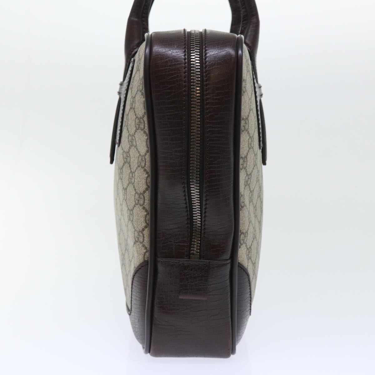 GUCCI GG Canvas Hand Bag PVC Leather Beige 101666 yk8422