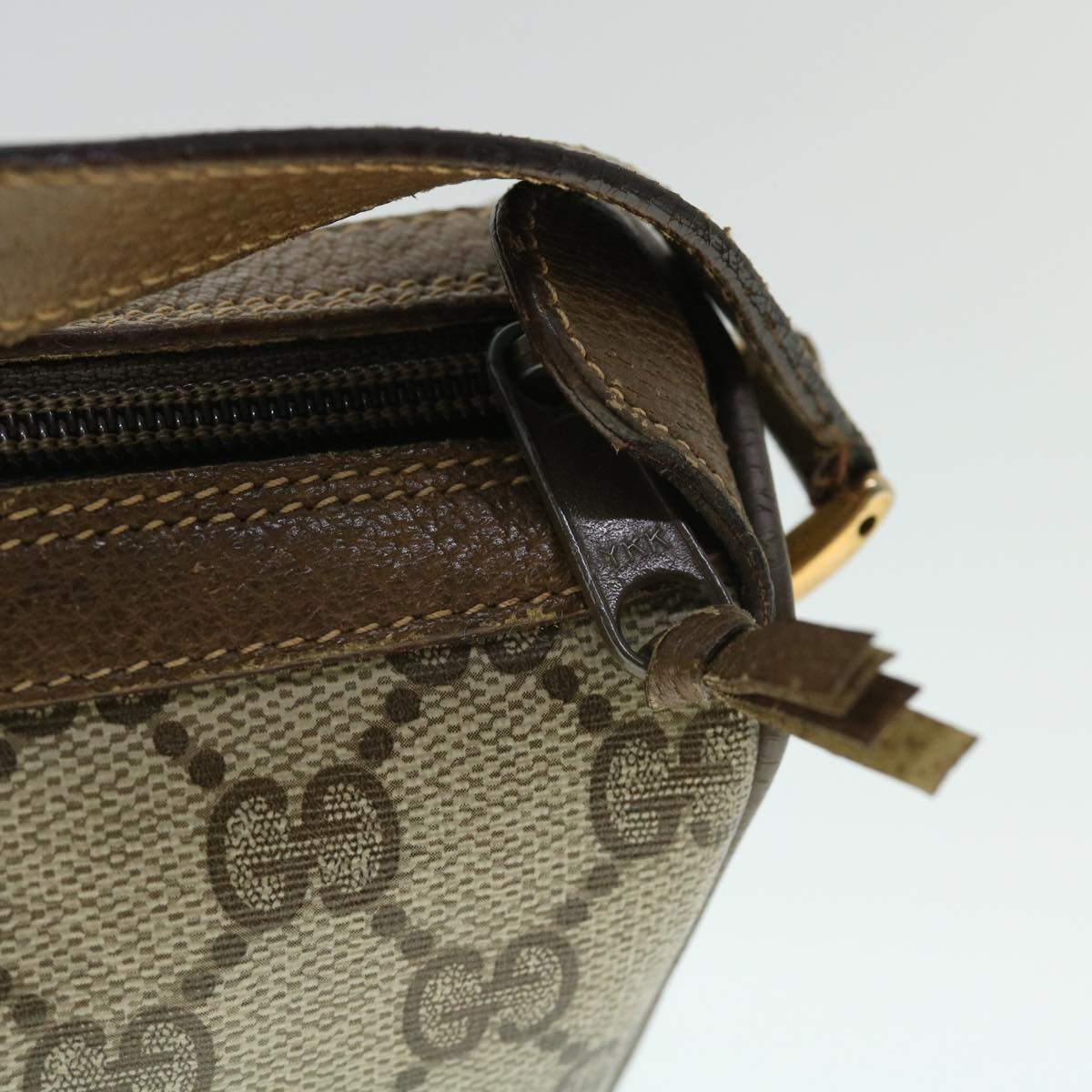 GUCCI GG Canvas Web Sherry Line Shoulder Bag Beige Red 89 02 018 yk8428