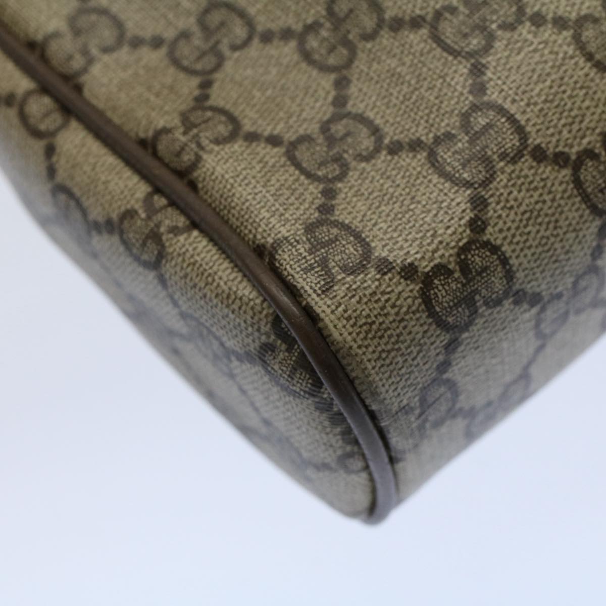 GUCCI GG Canvas Web Sherry Line Clutch Bag Beige Red Green 89.01.012 yk8503