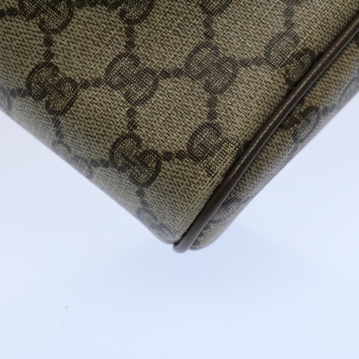 GUCCI GG Canvas Web Sherry Line Clutch Bag Beige Red Green 89.01.012 yk8503