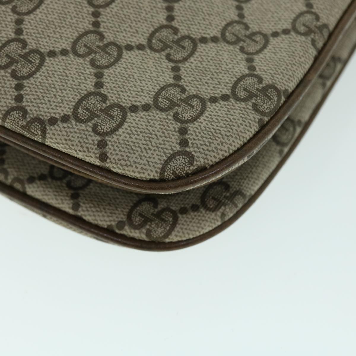 GUCCI GG Canvas Web Sherry Line Shoulder Bag Beige Green 10 02 037 yk8509