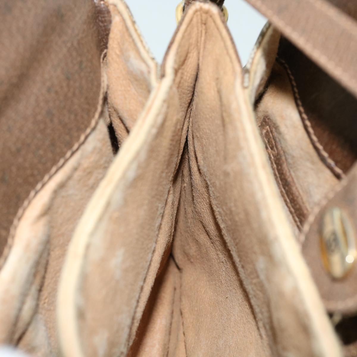 GUCCI GG Canvas Web Sherry Line Shoulder Bag Beige Green 10 02 037 yk8509