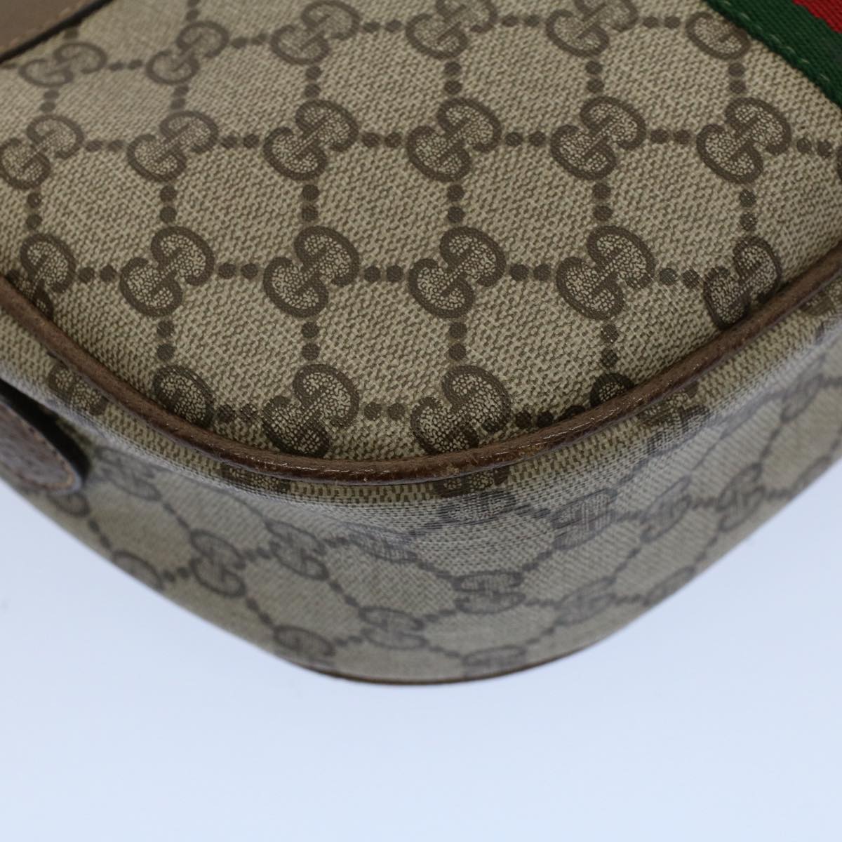 GUCCI GG Canvas Web Sherry Line Shoulder Bag Beige Green Red yk8510