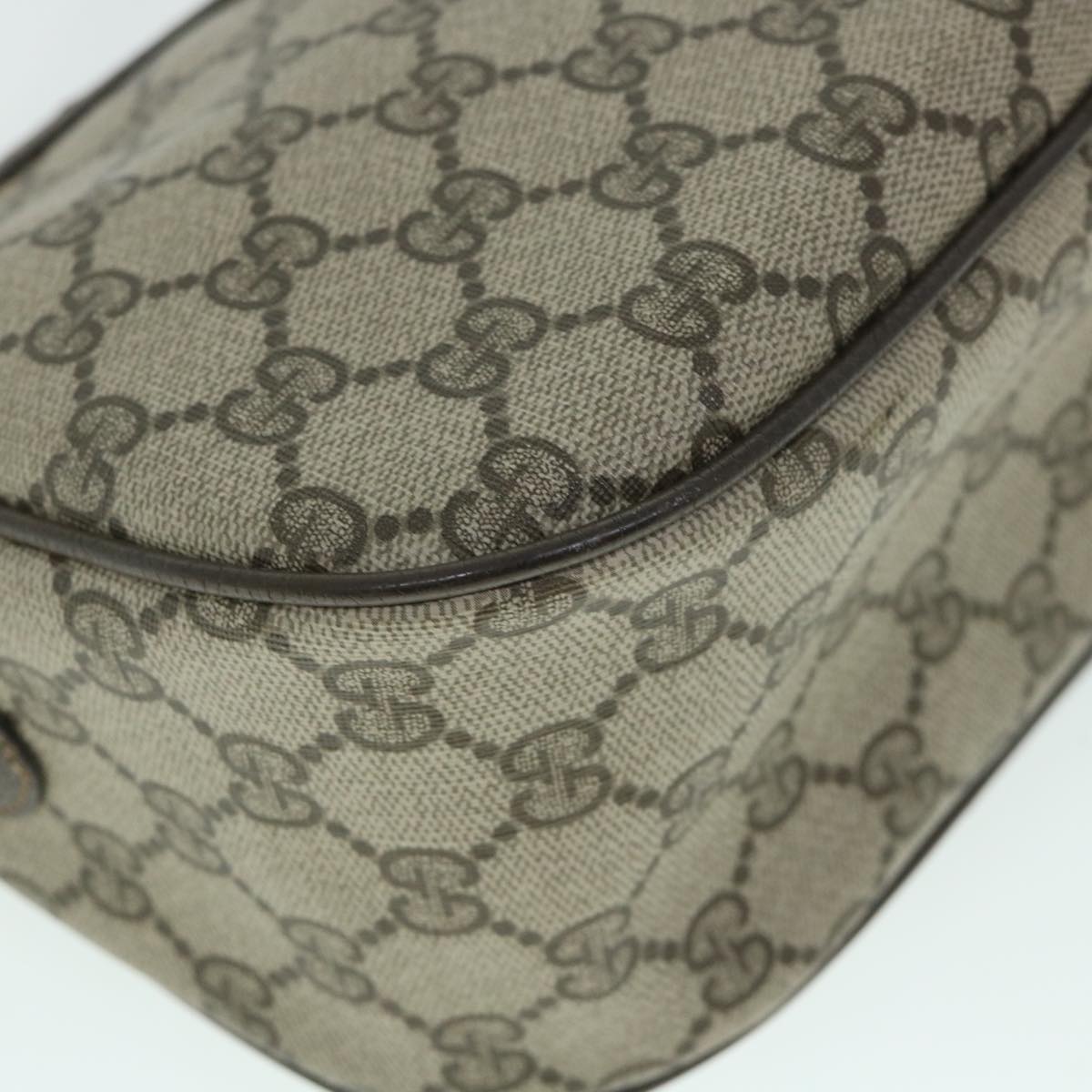 GUCCI GG Canvas Web Sherry Line Shoulder Bag Beige Red 14 02 032 yk8526