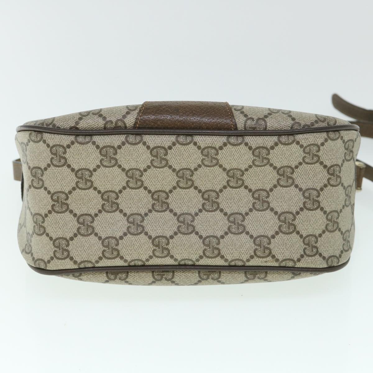 GUCCI GG Canvas Web Sherry Line Shoulder Bag Beige Red 14 02 032 yk8526