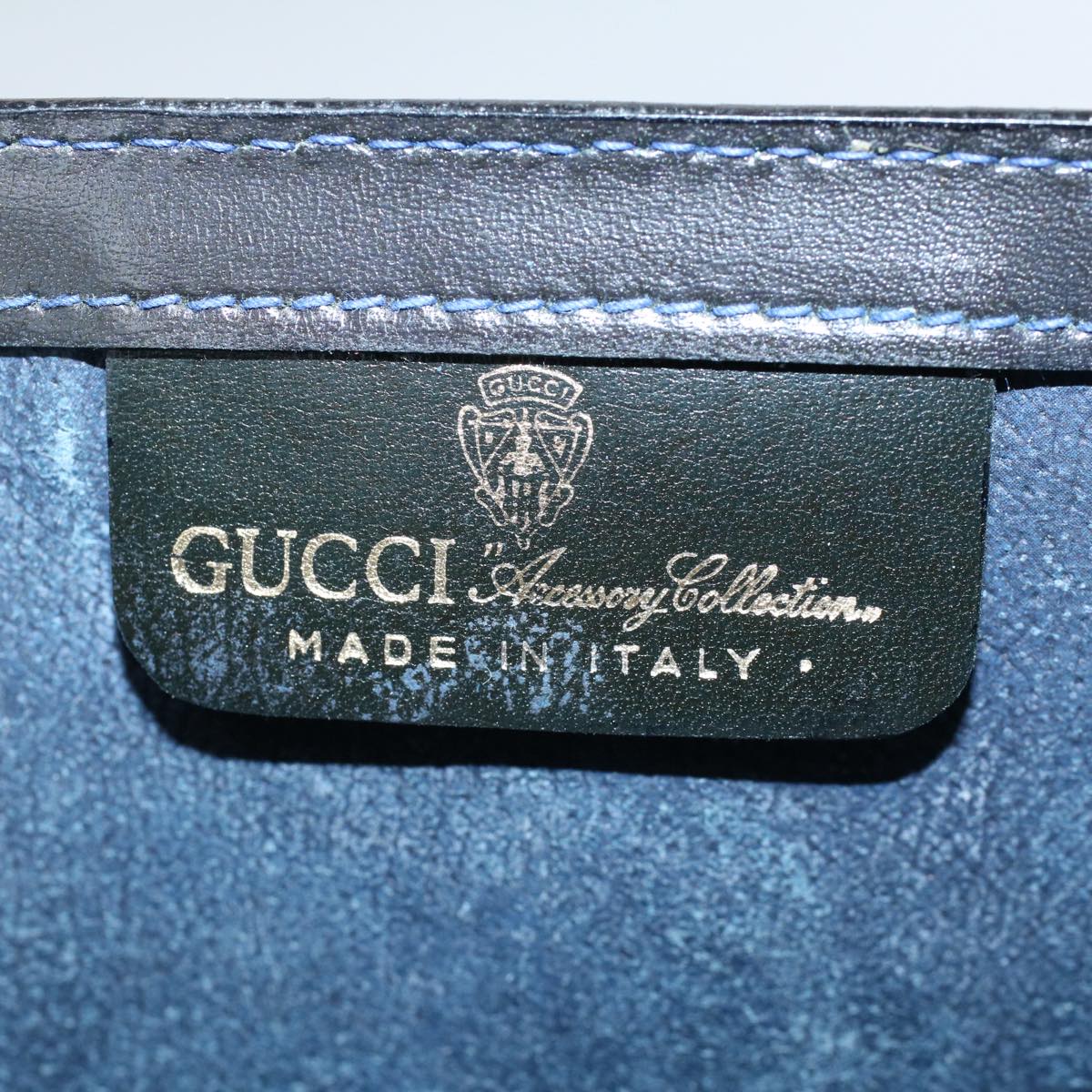 GUCCI GG Canvas Sherry Line Clutch Bag Red Navy gray 67.014.3087 yk8536