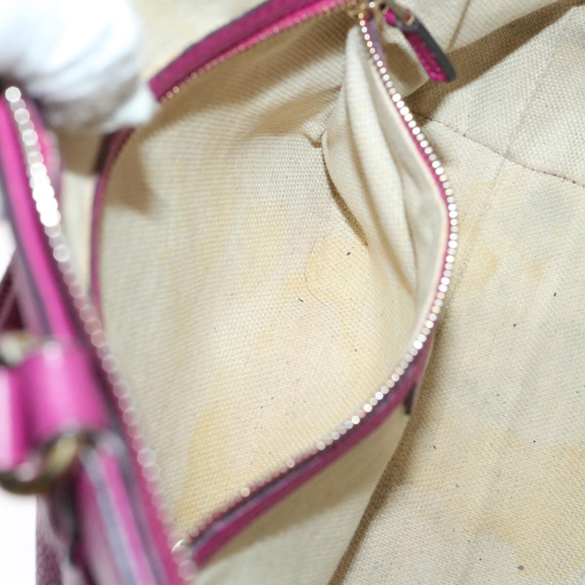 GUCCI Soho Hand Bag Leather 2way Purple 369176 yk8543