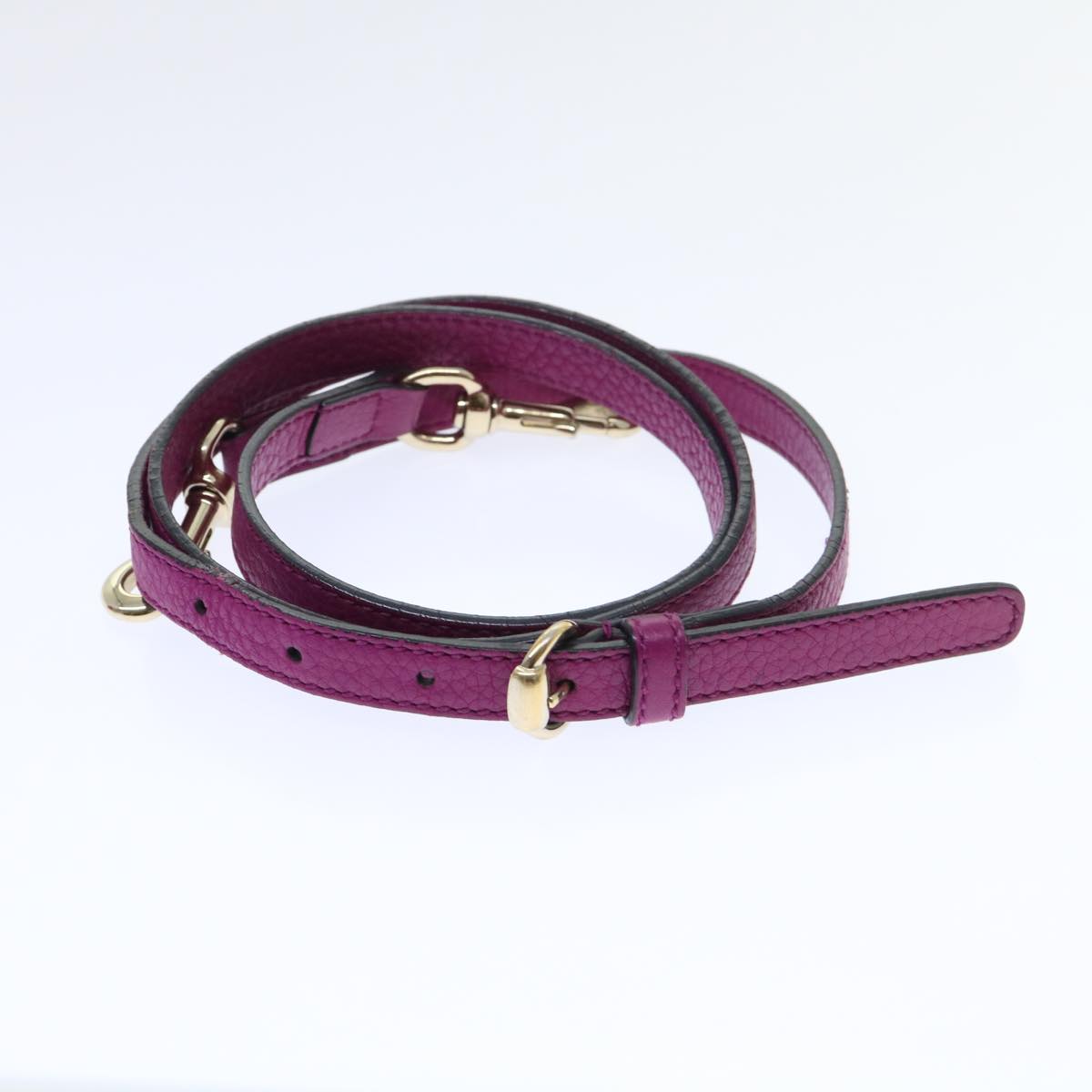 GUCCI Soho Hand Bag Leather 2way Purple 369176 yk8543