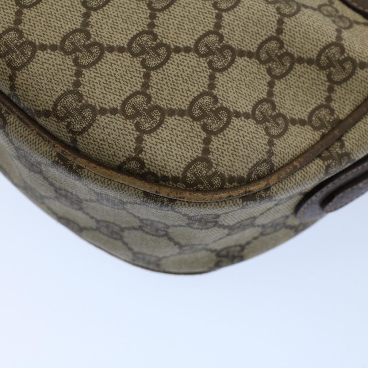 GUCCI GG Canvas Web Sherry Line Shoulder Bag Beige Red 001 115 0918 yk8549