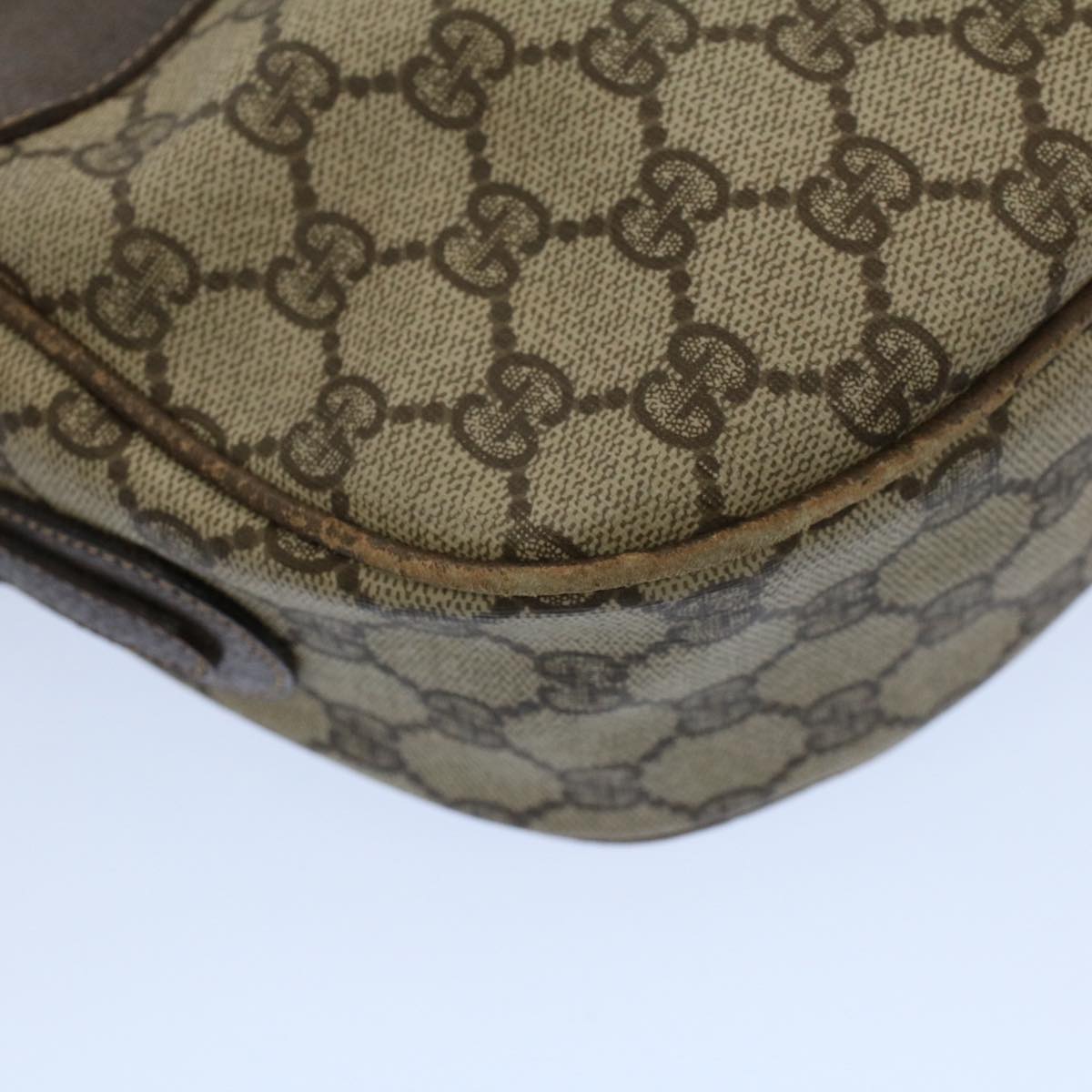 GUCCI GG Canvas Web Sherry Line Shoulder Bag Beige Red 001 115 0918 yk8549