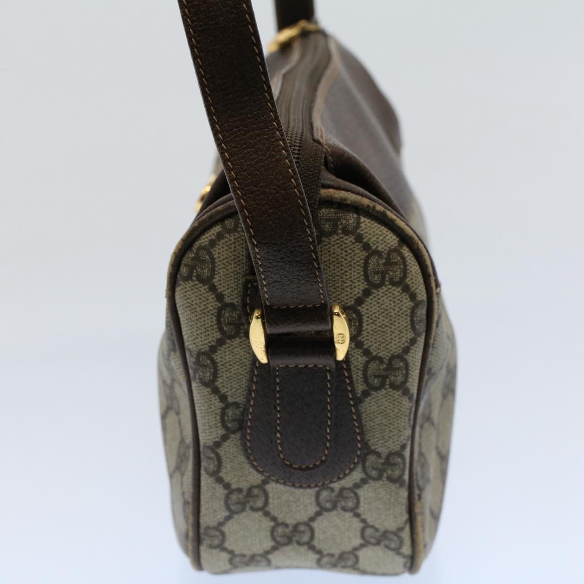 GUCCI GG Canvas Web Sherry Line Shoulder Bag Beige Red 001 115 0918 yk8549