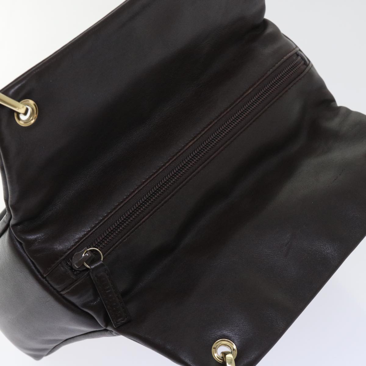 GUCCI Bamboo Hand Bag Leather Brown 000.0166.0580 yk8566