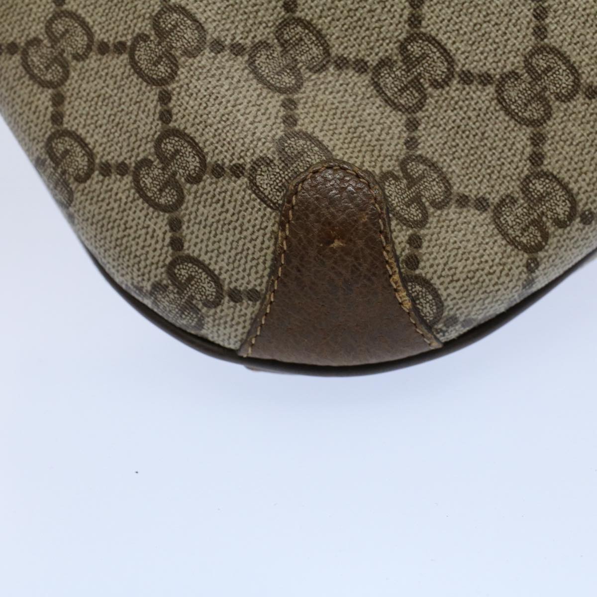 GUCCI GG Canvas Web Sherry Line Shoulder Bag Beige Red 904.02.026 yk8573