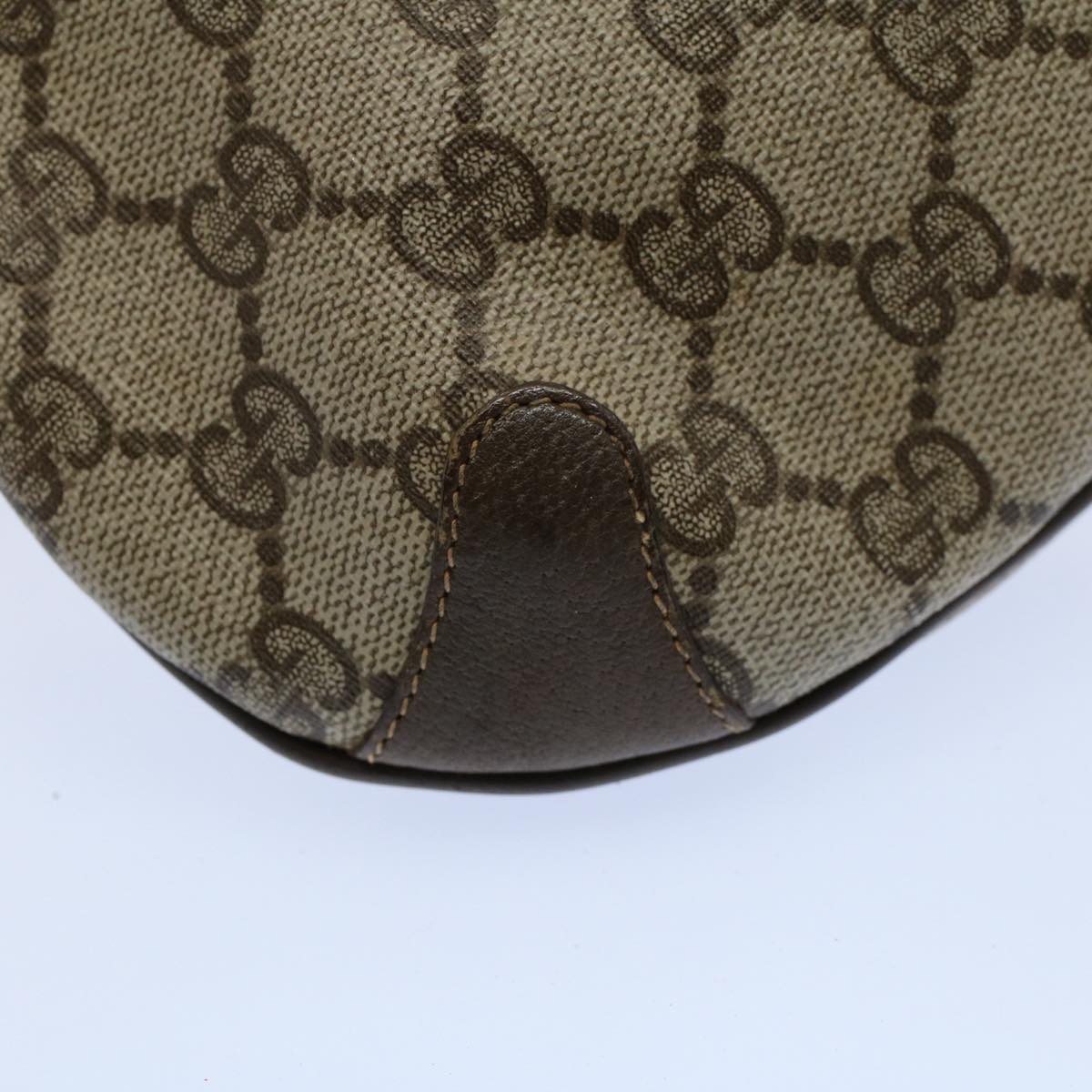 GUCCI GG Canvas Web Sherry Line Shoulder Bag Beige Red 904.02.026 yk8573