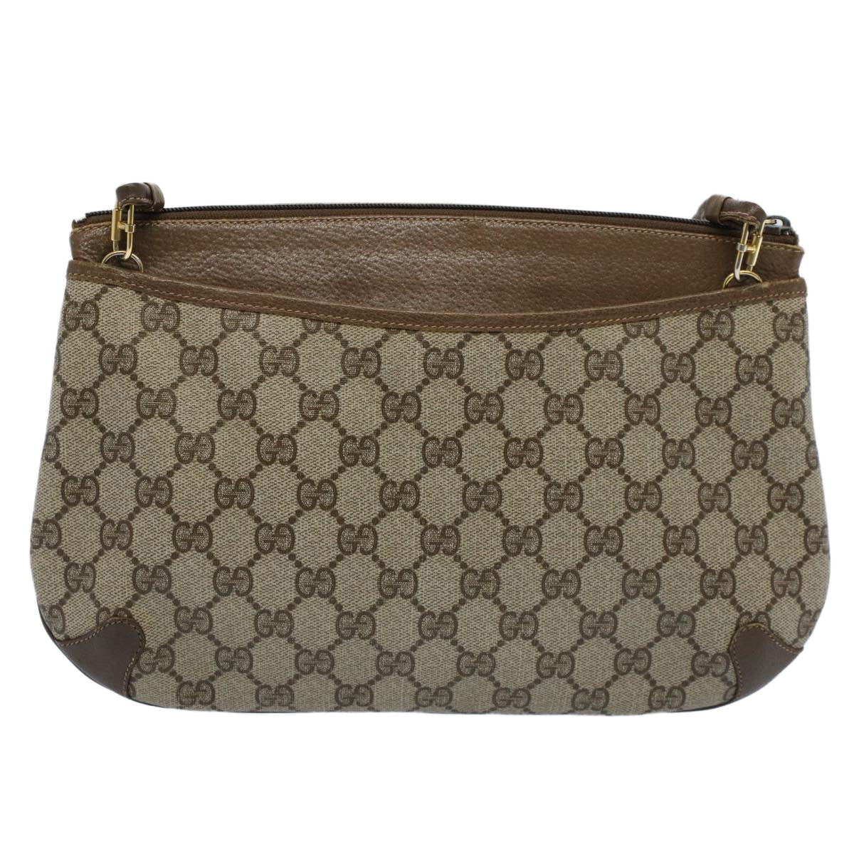 GUCCI GG Canvas Web Sherry Line Shoulder Bag Beige Red 904.02.026 yk8573
