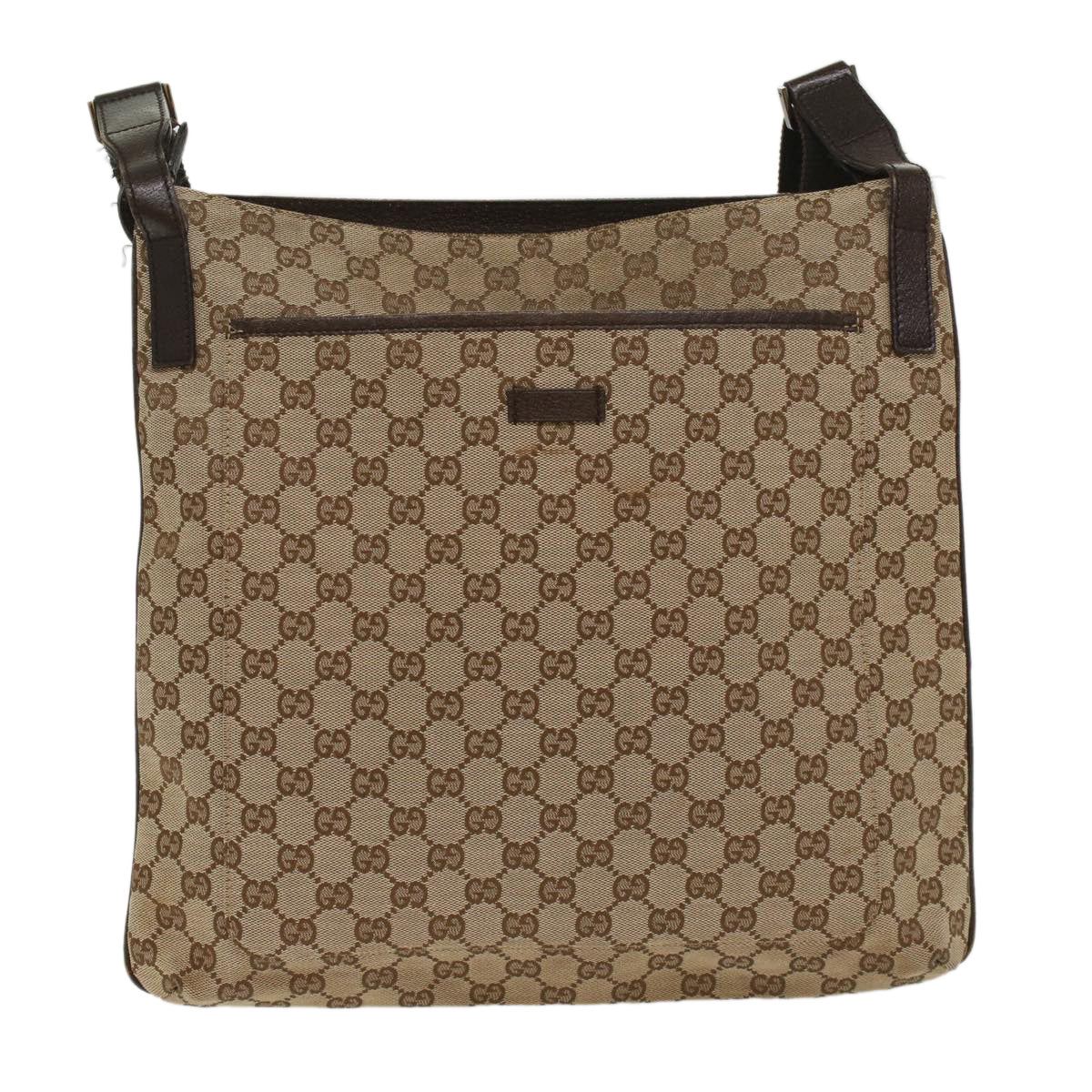 GUCCI GG Canvas Shoulder Bag Beige 122791 yk8575