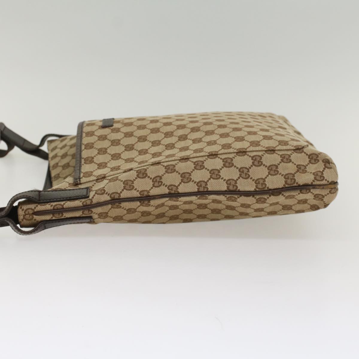 GUCCI GG Canvas Shoulder Bag Beige 122791 yk8575