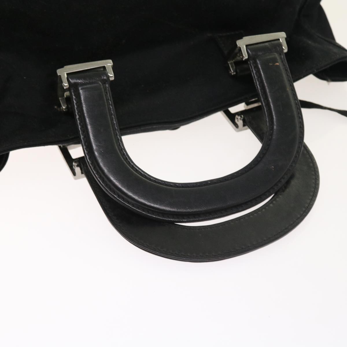 FENDI Hand Bag Nylon Black yk8577