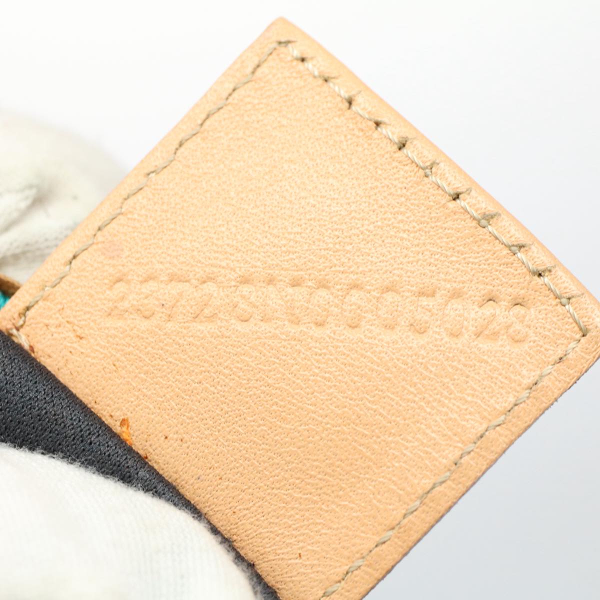 FENDI Zucchino Canvas Hand Bag Blue yk8579