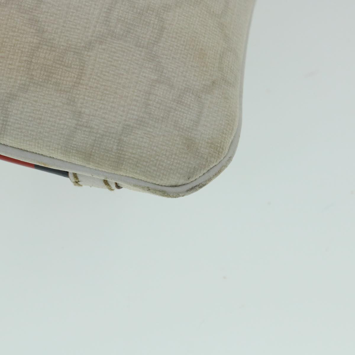 GUCCI GG Canvas Sherry Line Shoulder Bag White Red Navy 152608 yk8621