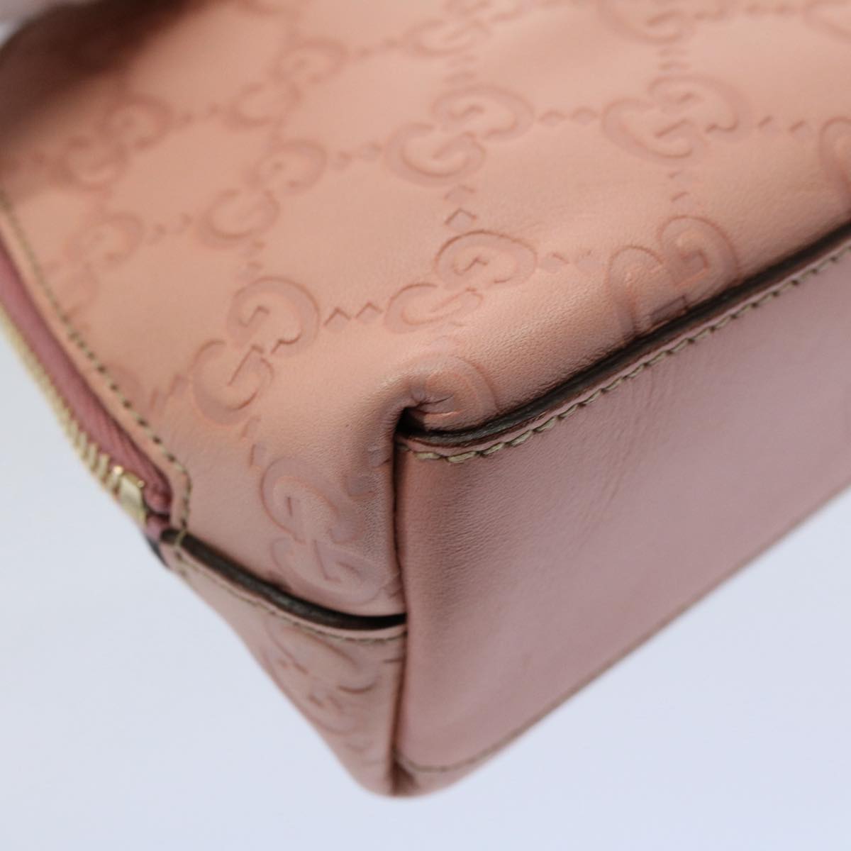 GUCCI GG Canvas Guccissima Pouch Pink 141810 yk8636