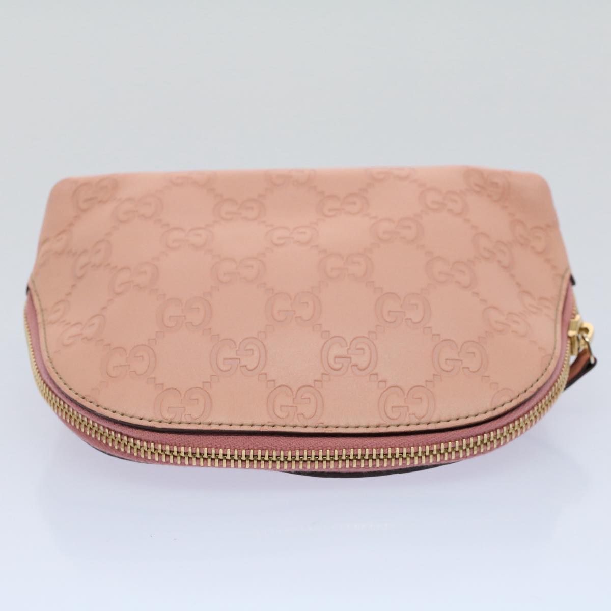 GUCCI GG Canvas Guccissima Pouch Pink 141810 yk8636