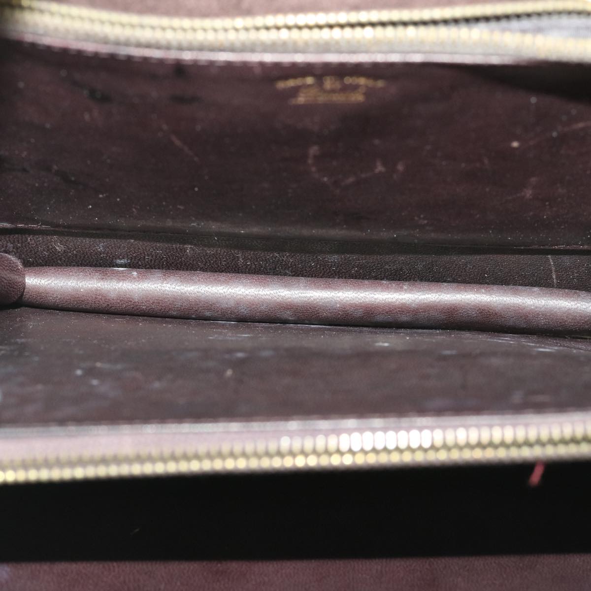 GUCCI Turn Lock Shoulder Bag Suede Brown yk8638