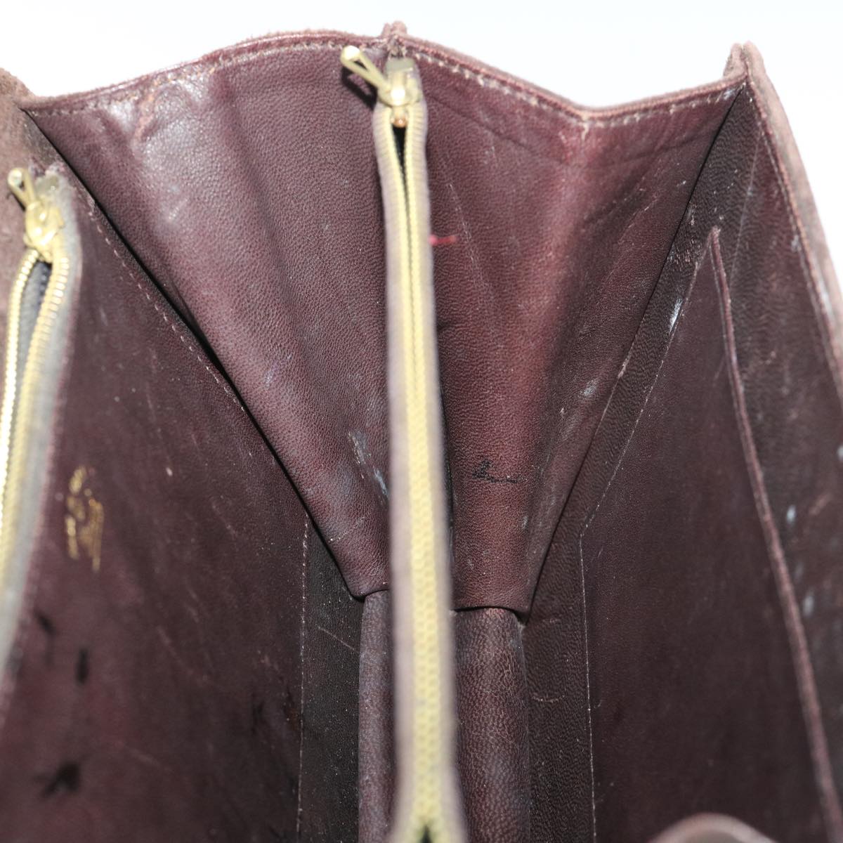 GUCCI Turn Lock Shoulder Bag Suede Brown yk8638