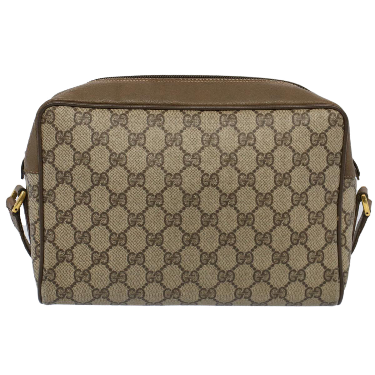 GUCCI GG Canvas Web Sherry Line Shoulder Bag Beige Red 56 02 088 yk8641