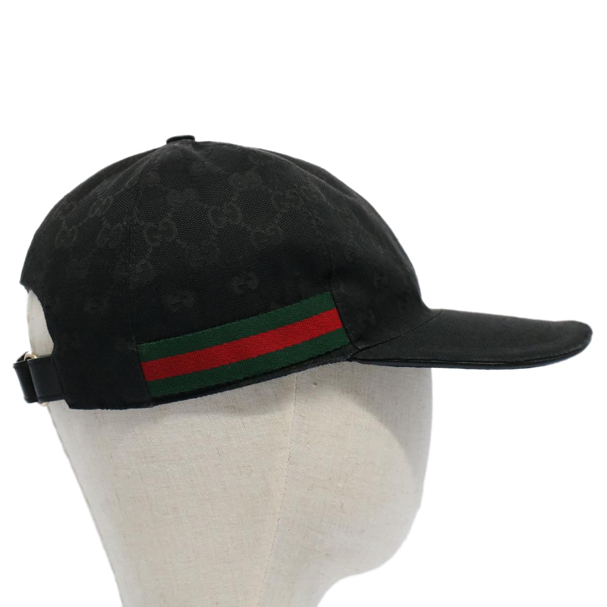 GUCCI GG Canvas Web Sherry Line Cap L Red Black Green 200035 yk8647