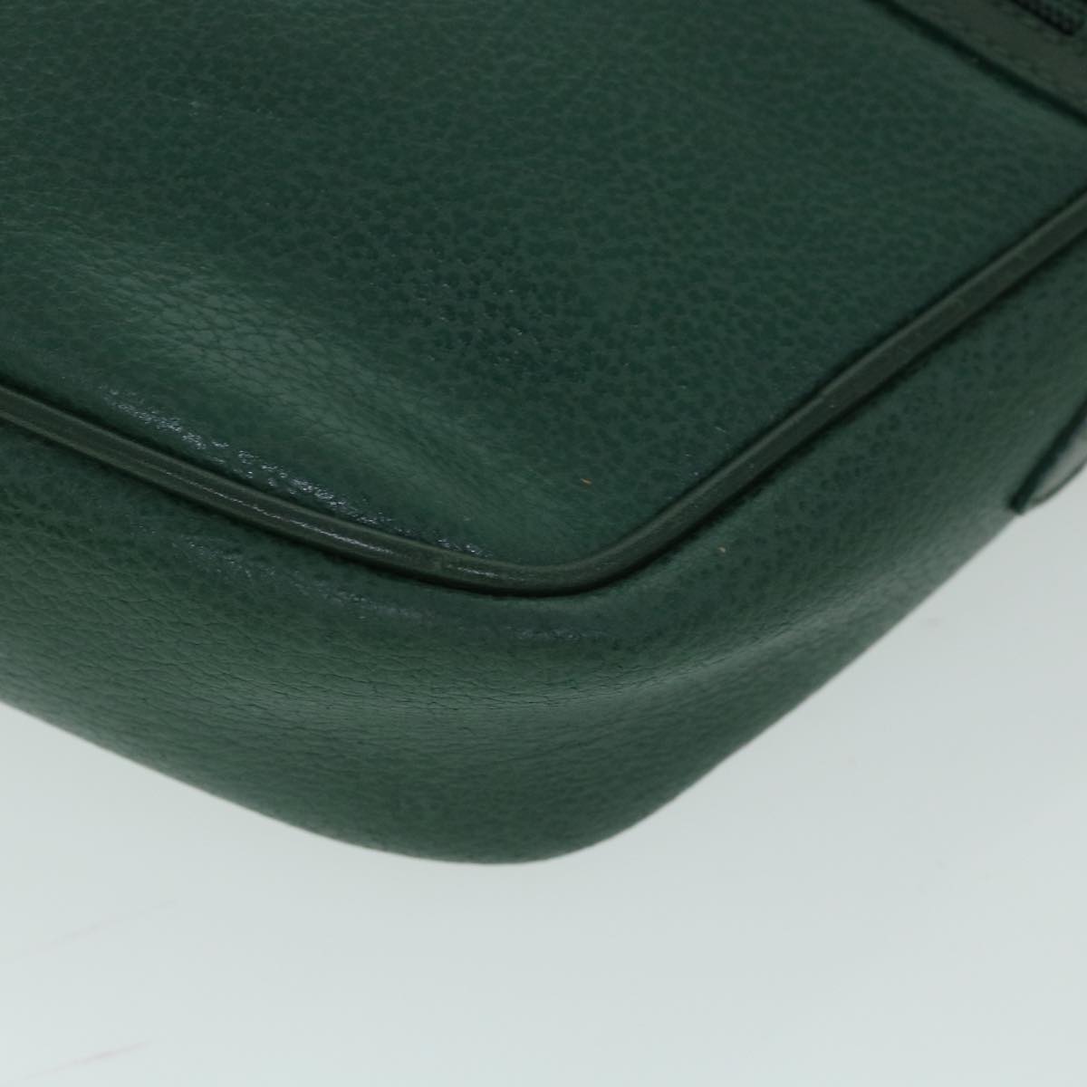 GUCCI Shoulder Bag Leather Green 001 093 1050 yk8648