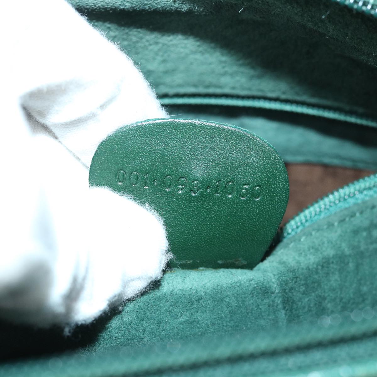 GUCCI Shoulder Bag Leather Green 001 093 1050 yk8648