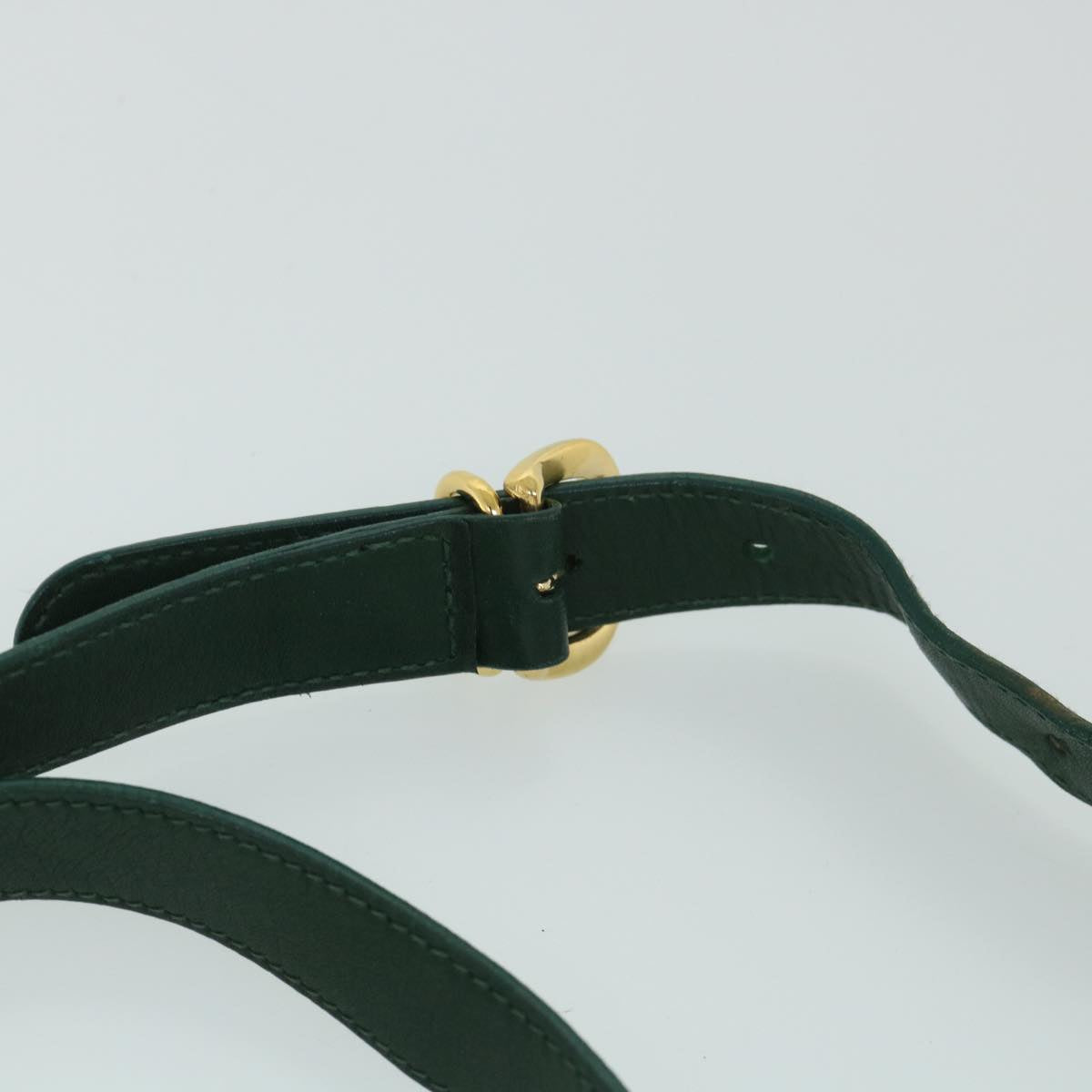 GUCCI Shoulder Bag Leather Green 001 093 1050 yk8648